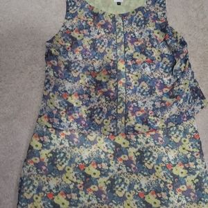 Positano Floral Print Tank